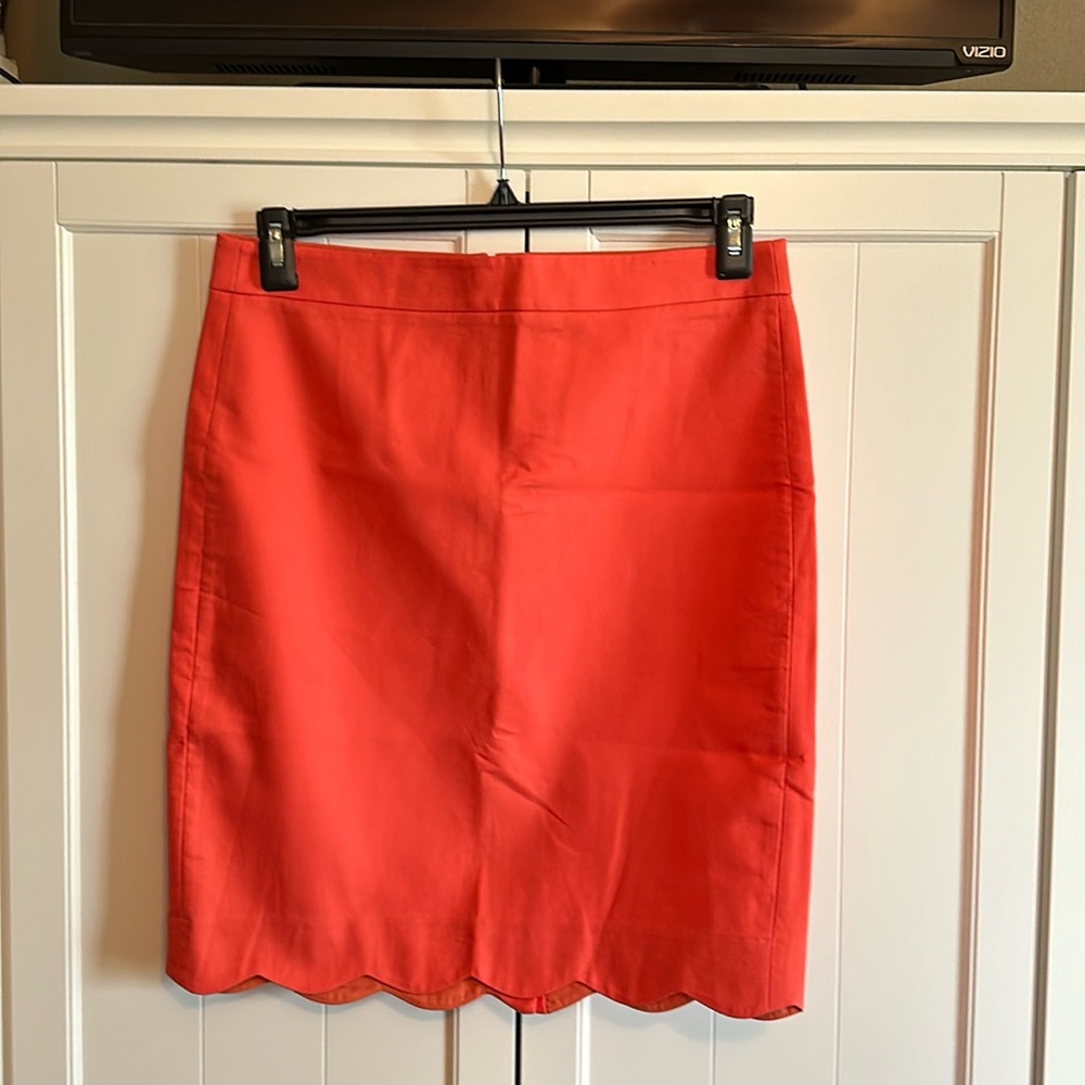 NWT_J Crew Scalloped Edge Pencil Skirt - Size 6